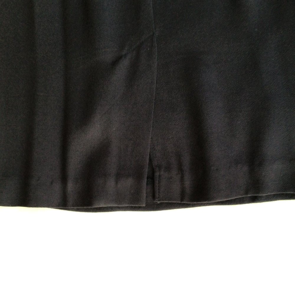 J.S.J. Petites Navy Blue sleeveless dress w/matching jacket w/white trim - Picture 9 of 11